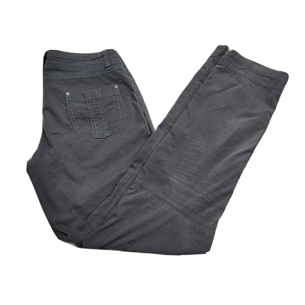 Kuhl Womens 6 Reg Hiking Outdoor Casual Gray Pants Vintage Patina Dye Stretch
